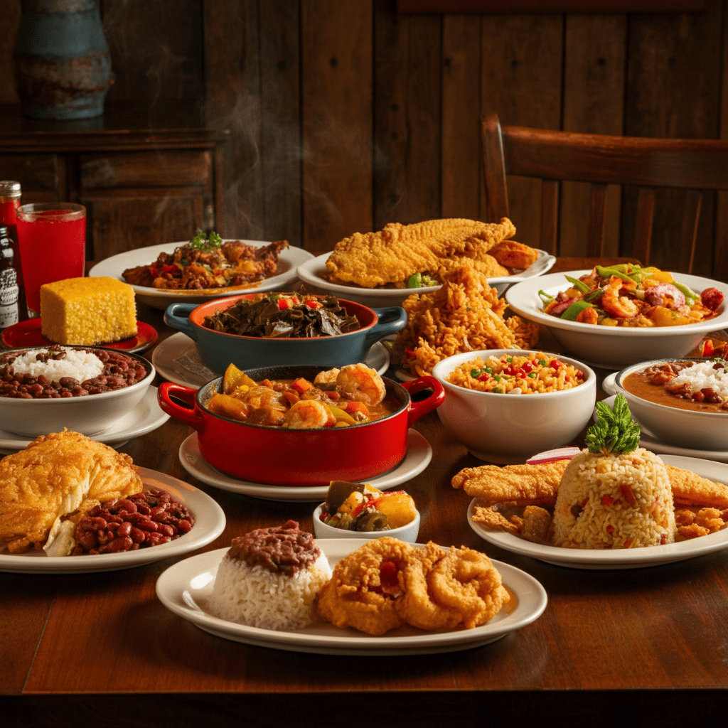 Louisiana Soul Food meal